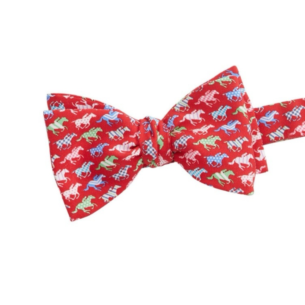 Vineyard Vines Kentucky Derby Horse Silks Bow Tie NWT